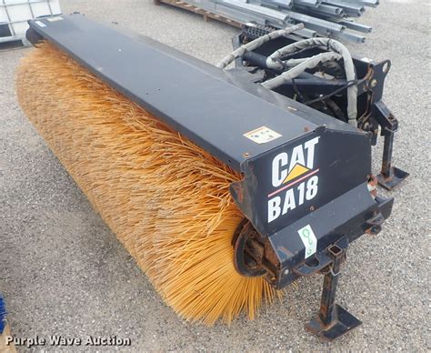 ba18 skid-steer broom|caterpillar hydraulic angle brooms.